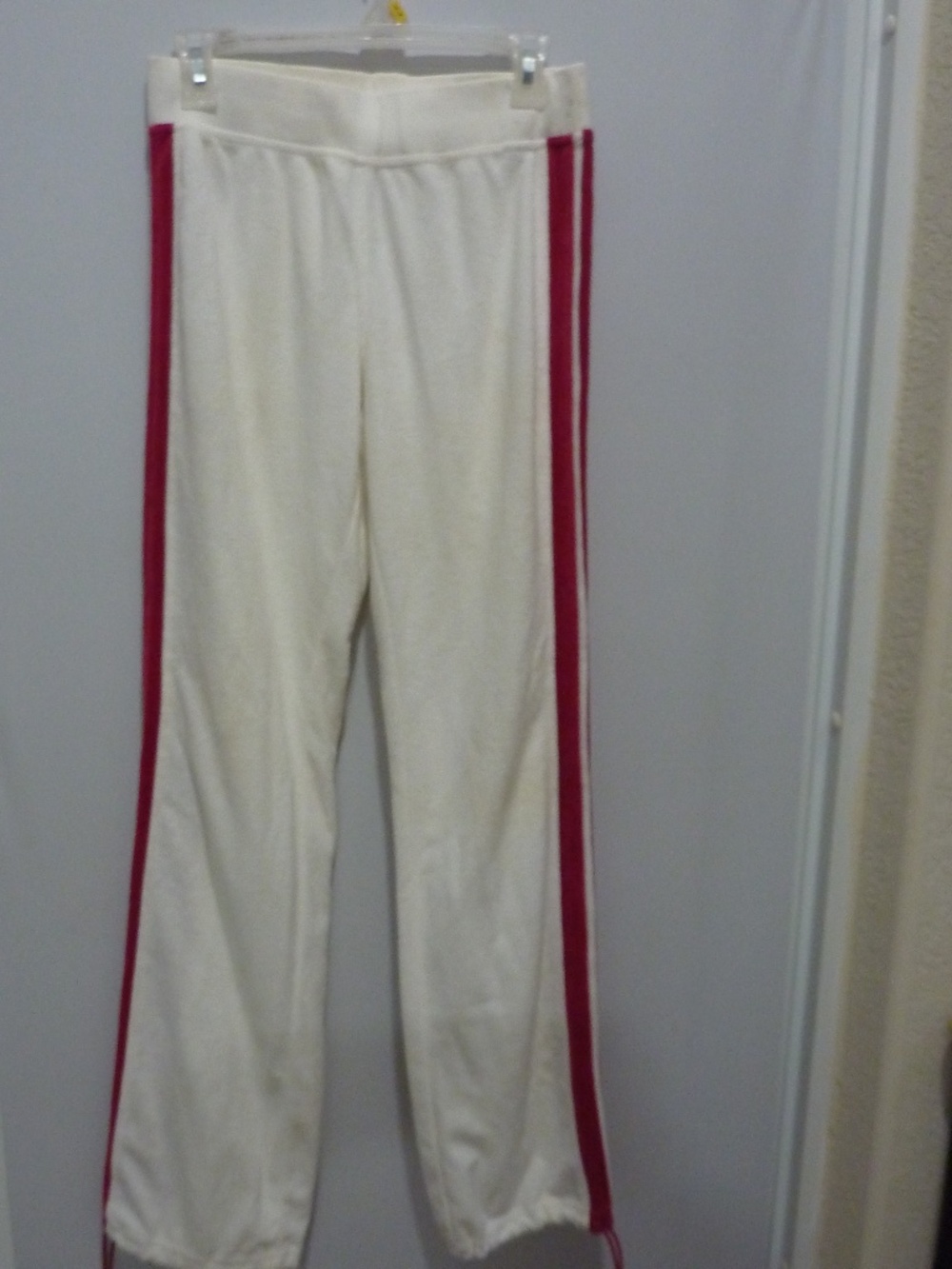 Vintage Y2K WHITE Rocawear WOMENS GIRLS TERRY Track PANTS SIZE S